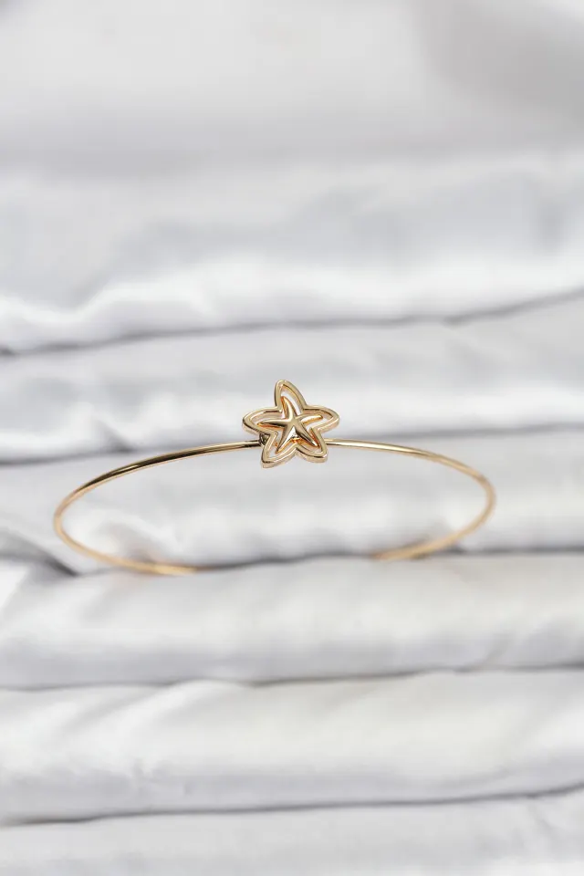 Yıldız Model Gold Renk Bileklik