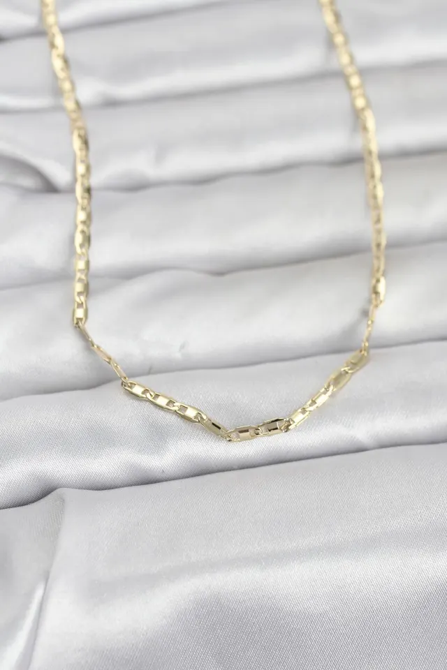 CM 14K Gold Renk Gemici Zincir Model 60 cm Kadın Kolye
