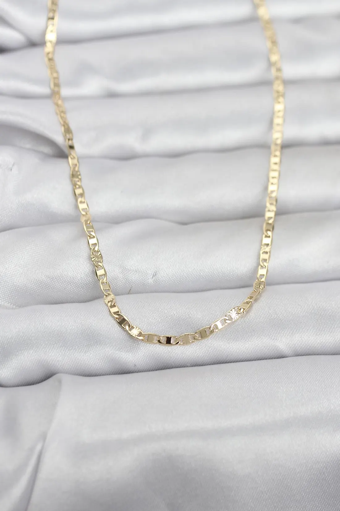 CM 14K Gold Renk Zincir Model 60 cm Kadın Kolye
